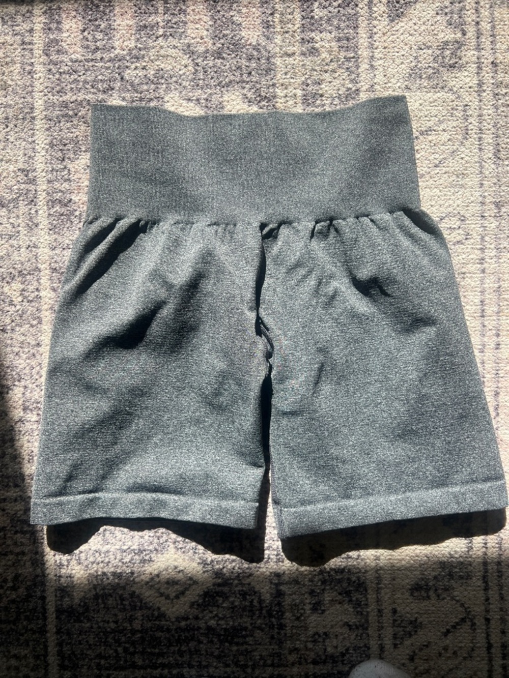 NVGTN High-Waist Shorts in Charcoal